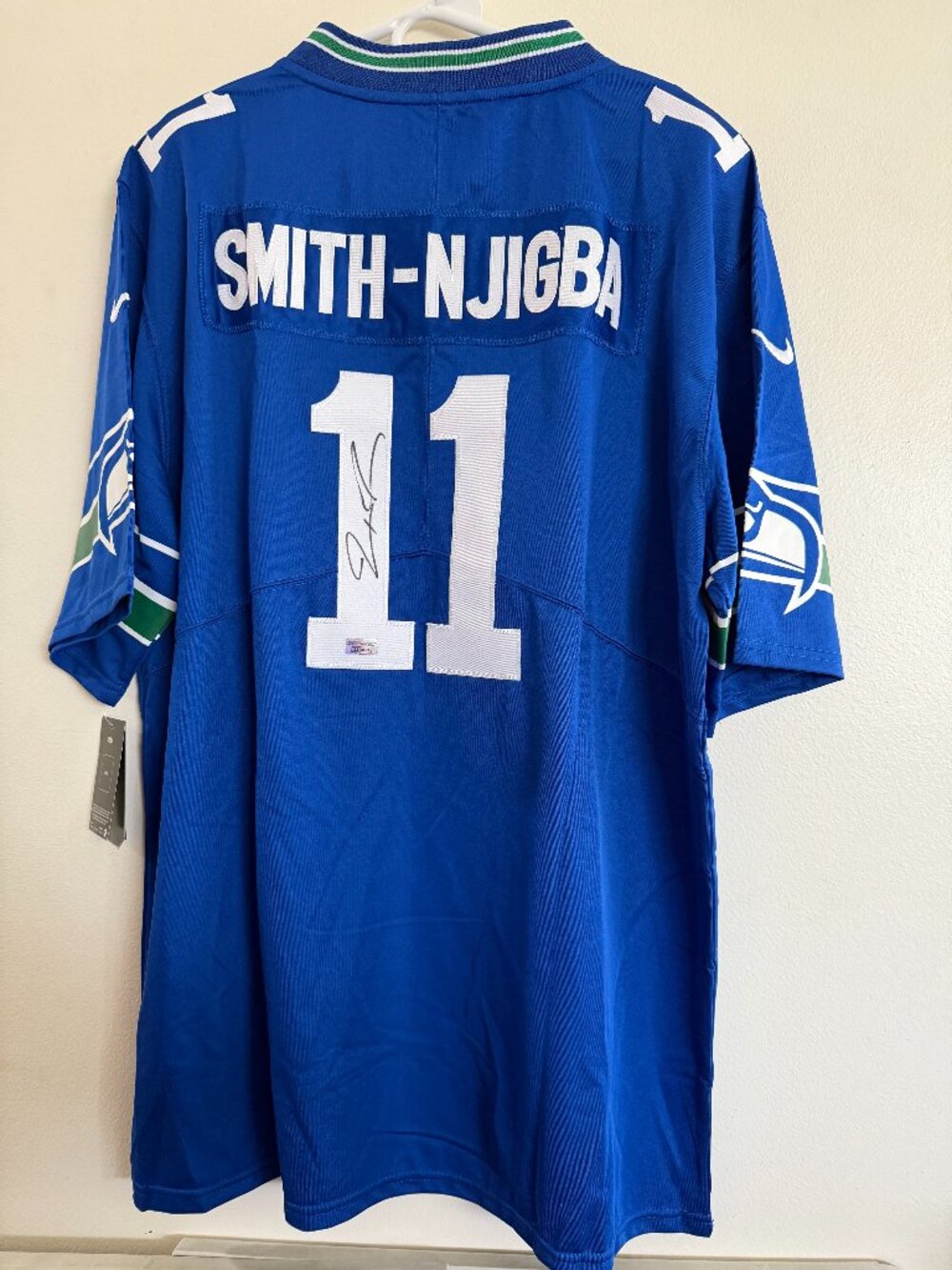 Jaxon Smith-Njigba signed Seattle Seahawks autographed Nike jersey wCOA 2XL 22-2